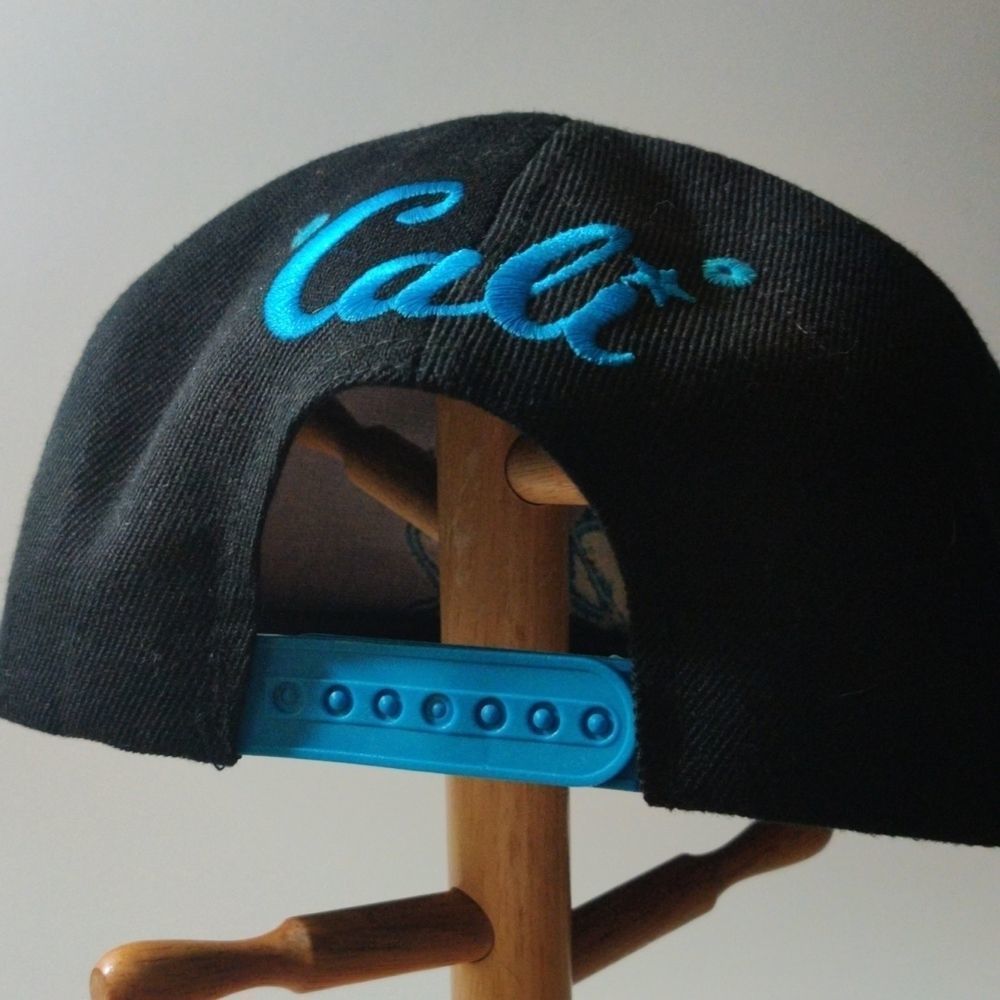 Cali Branded Blue and white Tropical Floral SnapBack Hat - Picture 6 of 11